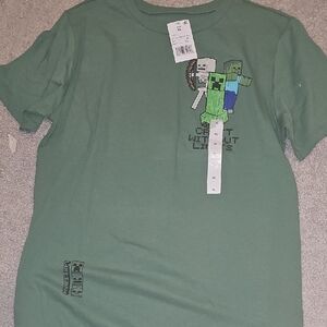 Minecraft Green Kids T-Shirt